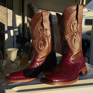 Crocodile skin Boots botas with belt con cinto from Mexico